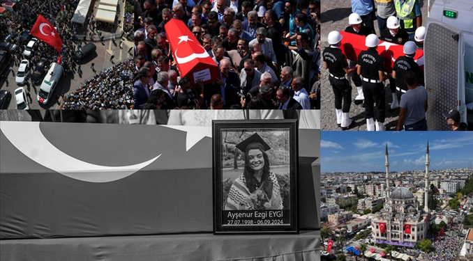 İsrail askerlerince katledilen Türk kızı son yolculuğuna uğurlandı