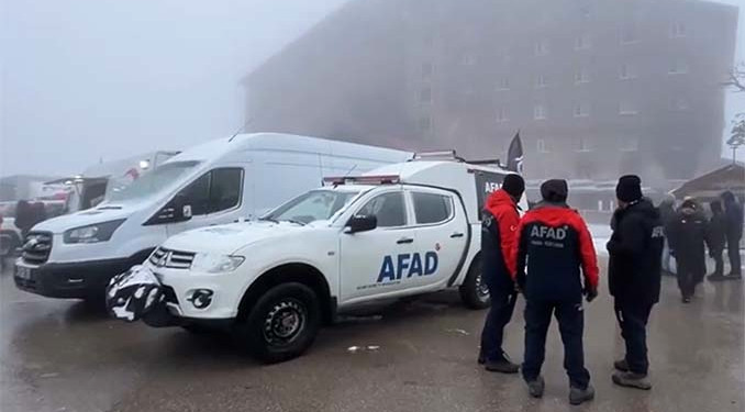 AFAD’dan 76 kişinin hayatını kaybettiği otelde arama