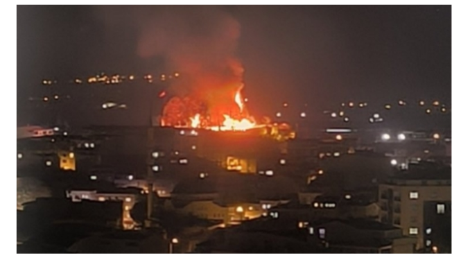 Bursa’da Tarihi Kestel Kalesi’nde yangın çıktı