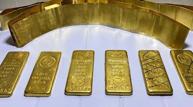 Altın kaçakçıları 8 kilo altınla yakalandı!