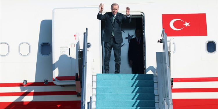 Erdoğan, Şanghay İşbirliği Örgütü Zirvesi için Çin yolunda