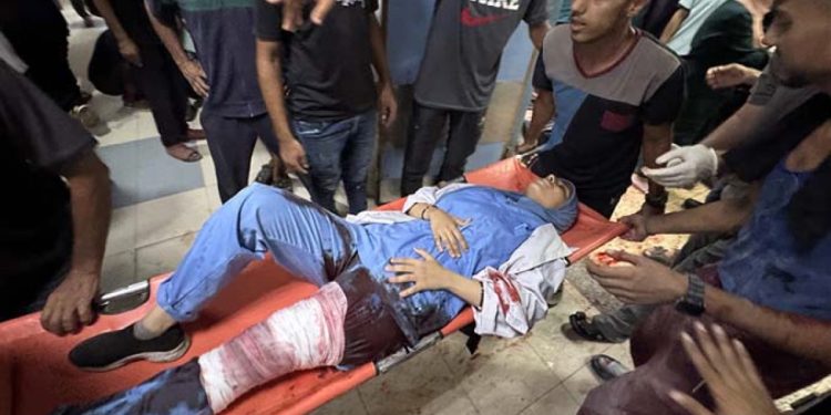 Gazze’de hastane katliamı… 5’i gazeteci 20 ölü