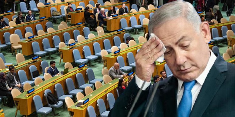 Netanyahu’ya BM Genel Kurulu’nda protesto şoku!