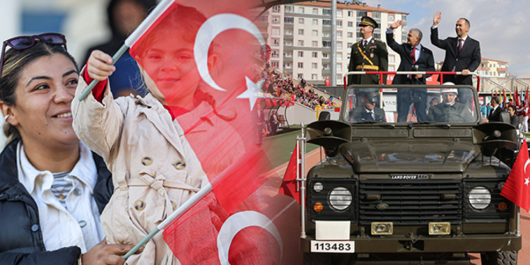 Gururla kutladık! Cumhuriyetin 102. yıl dönümü