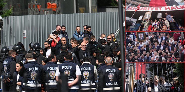 CHP Genel Merkezi’ne polis müdahalesi! Bina boşaltıldı