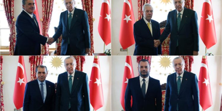 Dolmabahçe’de futbol zirvesi: Erdoğan kulüp başkanlarını kabul etti