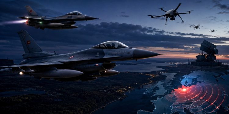 Estonya’da İHA alarmı! Türk F-16’ları gece yarısı havalandı