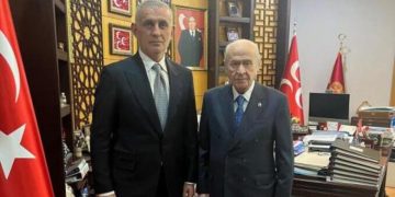 Devlet Bahçeli, TFF Başkanı Hacıosmanoğlu ile görüştü