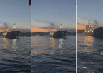 İstanbul Boğazı’nda korku dolu anlar: Sürüklenen tanker kıyıya metreler kala durdu